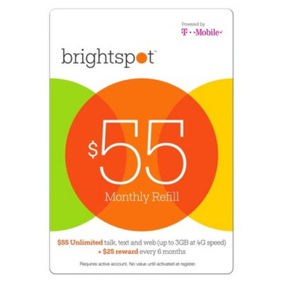Interactive Communication brightspot $55 Prepaid Card