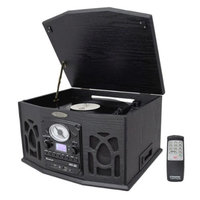 Pyle Vintage Turntable With CD/Cassette/Radio/Aux-In/USB/SD/MP3 and Vinyl-to-MP3 Encoding