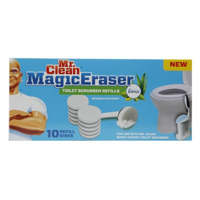 Mr. Clean Magic Eraser Toilet Scrubber Refills, 10 ea