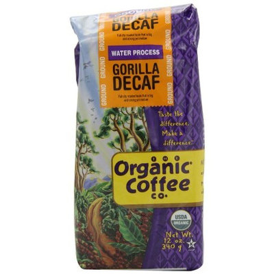 The Organic Coffee Company The Organic Coffee Co. Ground, Decaf Gorilla, 12 Ounce (Pack of 2)