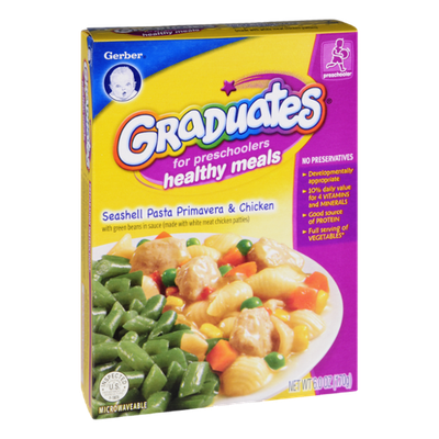 Gerber® Graduates for Preschoolers Seashell Pasta Primavera & Chicken Healthy Meals