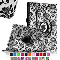 Fintie iPad Air 2 Case - 360 Degree Rotating Stand Case with Smart Cover Auto Sleep / Wake Feature, Versailles