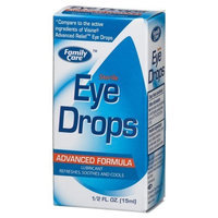 Family Eye Drops, Advanced Formula, 0.5-Ounce Bottles (Pack of 24)