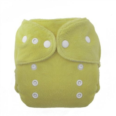 Thirsties Duo Fab Fitted Snap Cloth Diapers, Honeydew, Size One (6-18 lbs)