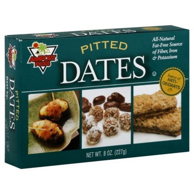 Amport Foods Pitted Dates 8 Oz (Pack of 12)