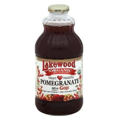 Lakewood Pomegranate W/Goji, Heart Healthy, 32-Ounce (Pack of 12)