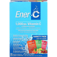 Enerc Ener-C - Vitamin C Effervescent Powdered Drink Mix Variety Pack 1000 mg. - 30 Packets