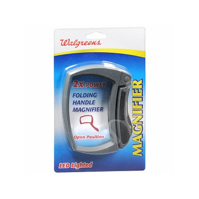 Walgreens Led Magnifold 2X Rectangular Folding Magnifier