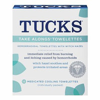 Tucks Witch Hazel Hemorrhoidal Towelettes