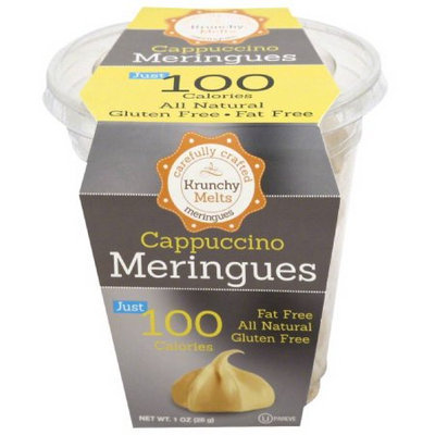 Krunchy Melts Cappuccino Meringues Cookies, 1 oz, (Pack of 12)