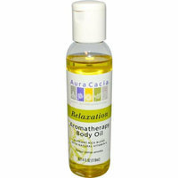 Aura Cacia Aromatherapy Body Oil Relaxation Tangy Citrus Aroma 4 fl oz