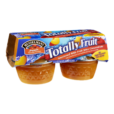 Musselman's Totally Fruit Peach Apple Sauce - 4 PK