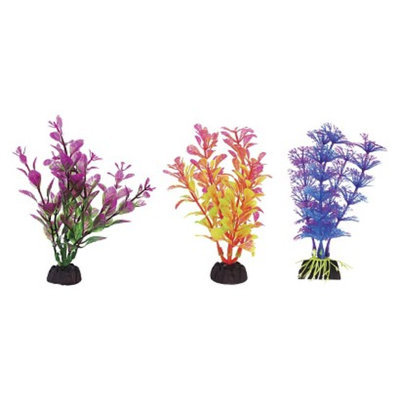 Aqua-Plants Aqua-Plant 4-Inch Colorful Plants 6-Piece Assortment from Penn-Plax