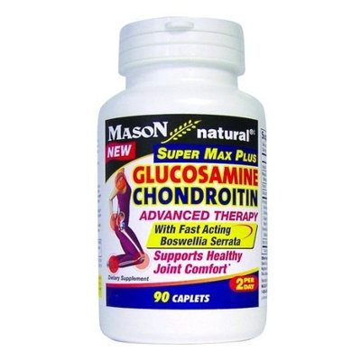 Mason Vitamins Glucosamine Chondroitin Super Max Plus with Fast Acting Boswellia Serrata 90-Count