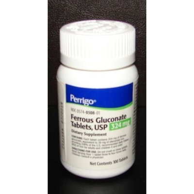 Paddock Laboratories Ferrous Gluconate 324 Mg Tablets - 100 Ea