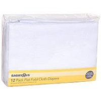 Babies 'R' Us Babies R Us Diapers 12-Pack Flat Fold Cloth Diapers