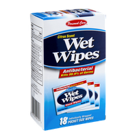 Personal Care Antibacterial Citrus Scent Wet Wipes - 18 CT