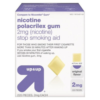 up & up Original Flavor 2-mg. Nicotine Gum - 220 ct.