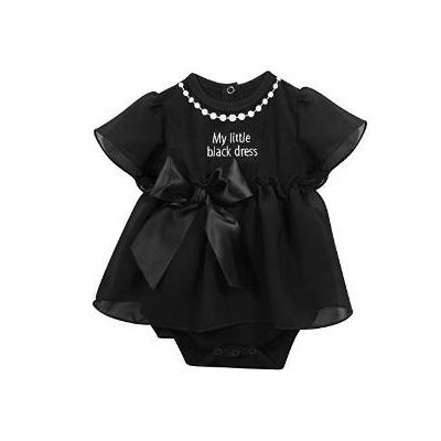 Stephan Baby My First Little Black Party Dress Ruffle-skirted Diaper Cover, 12-18 Months 680045 N/A