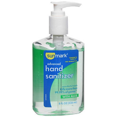Sunmark Advanced Hand Sanitizer With Aloe, 8 oz by Sunmark