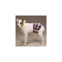 Pet Pals ZA9710 08 27 Clean Go Pet Male K-9 Wrap Xsm Multi-Plaid