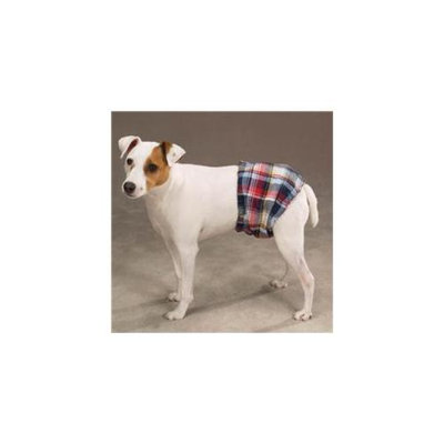 Pet Pals ZA9710 08 27 Clean Go Pet Male K-9 Wrap Xsm Multi-Plaid