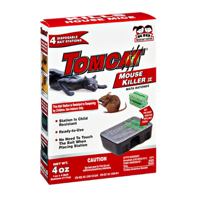 Tomcat Mouse Killer II Disposable Bait Stations - 4 CT