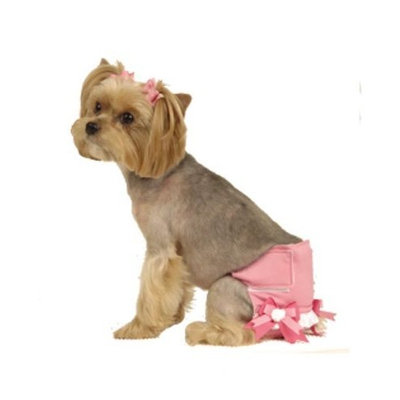 Max's Closet Pink Solid Fancy Pants for Dogs