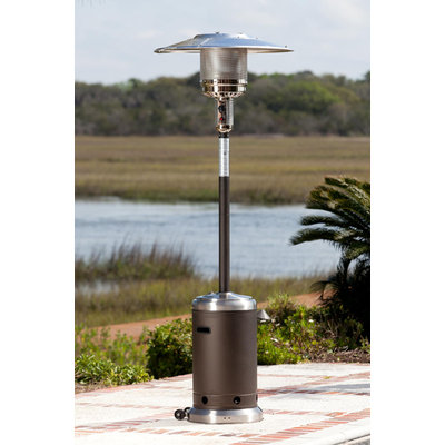 Well Traveled Living Fire Sense Mocha and Stainless Steel Commercial Patio Heater - WELL TRAVELED IMPORTS, INC.