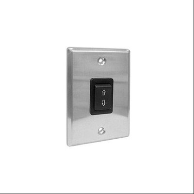 Draper 121001 Single Station Control SS-1R Projection Screen Key Switch (Black/Stainless Steel)
