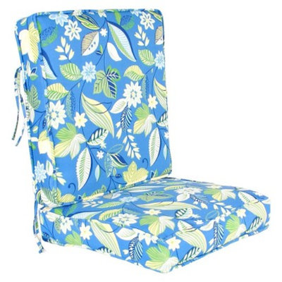 Jordan Outdoor Conversation/Deep Seating Cushion Set - Blue/Green Floral