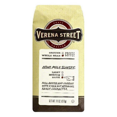 Verena Street 11 oz. Nine Mile Sunset Dark Whole Bean Coffee Case Of 6