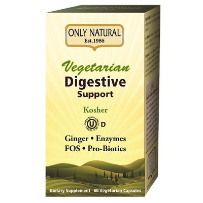 Only Natural Vegetarian Digestive Support 60 Vegetarian Capsules