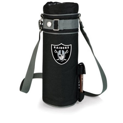 Nfl - Oakland Raiders Picnic Time NFL Oakland Raiders Wine Sack Digital Print Insulated Single Bottle Tote
