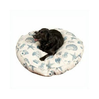 Snoozer Nautical Round Pillow Pet Bed, Small, Blue Compass