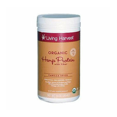 Living Harvest Organic Hemp Protein Powder Vanilla Spice 16 oz