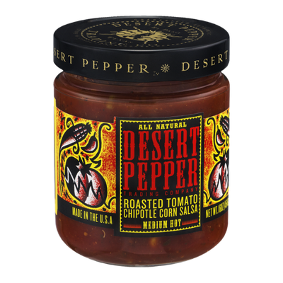 Desert Pepper Trading Company Roasted Tomato Chipotle Corn Salsa Medium Hot