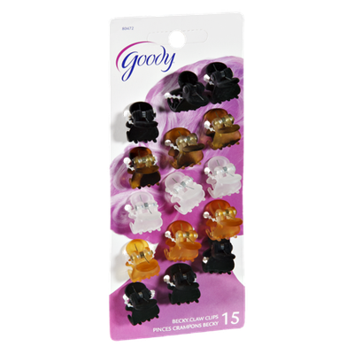 Goody Becky Claw Clips - 15 CT