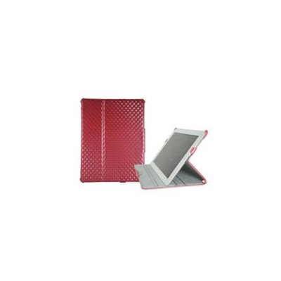 Grooving ID201-SP-001 Grooving Argyle Slim Folio case for iPad 2 Dark Pink