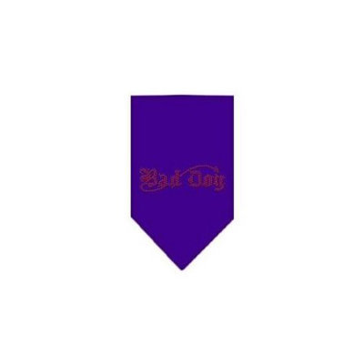 Ahi Bad Dog Rhinestone Bandana Purple Large
