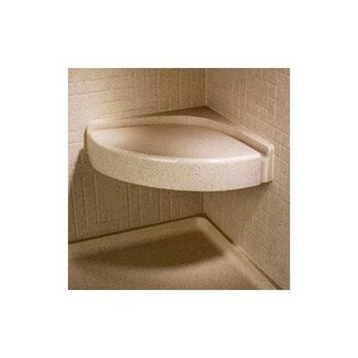 Swanstone CS-1616-010 Corner Shower Seat, White Finish