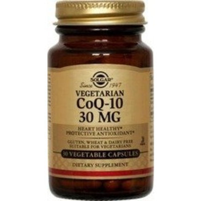 Solgar Vegetarian CoQ-10 Vegetable Capsules, 30 mg, 30 Count