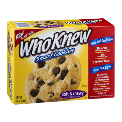WhoKnew Smart Cookies Soft & Chewy Chocolate Chip Cookies