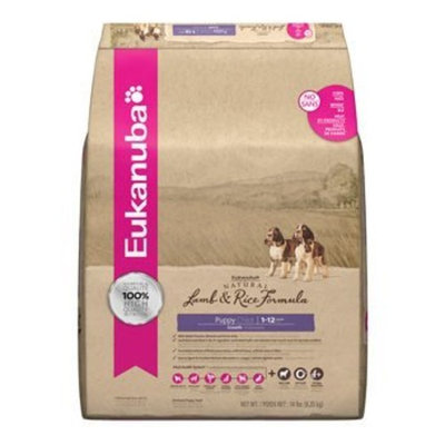Eukanuba Natural Lamb and Rice, Puppy, 14-Pound