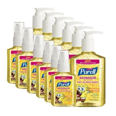 Purell 2 oz. and 8 oz. Sponger Bob Splash Hand Sanitizer (Set of 12)