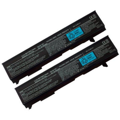Battery for Toshiba PA3399U (2-Pack) Laptop Battery