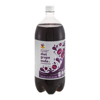 Ahold Diet Soda Grape Caffeine Free