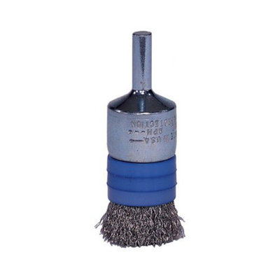 Weiler Banded Crimped Wire End Brushes - ebr-21 .006 ss3/4in dia e