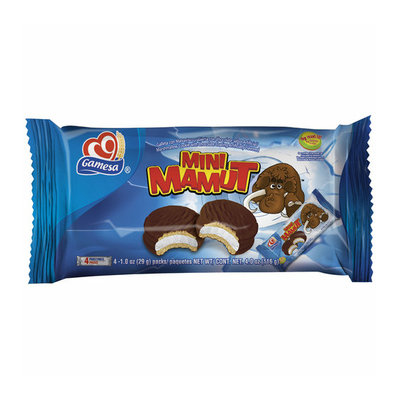 Gamesa Mini Mamut Marshmallow Cookies with Chocolate Coating