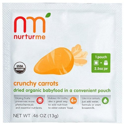 NurturMe Crunchy Carrots Dry Baby Food - 8 pk